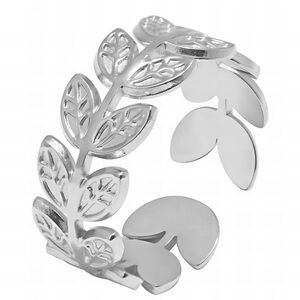 Silver Leaf Design Ring